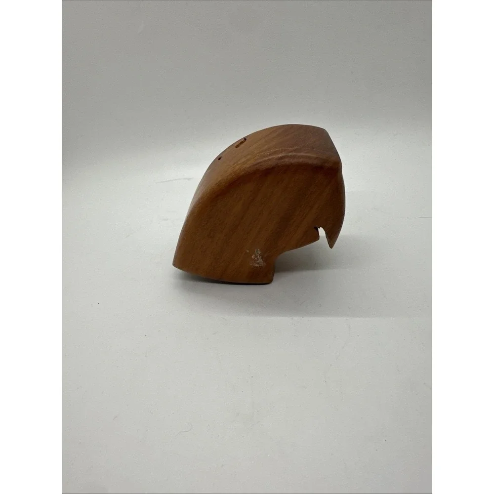 Wooden Puzzle ~ Stash Box ~ Hand-Crafted Parott Hea Trinket Box ~ 3 Piece Felt